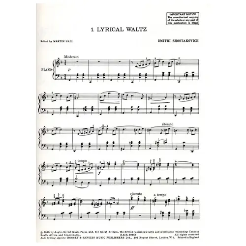 Dances Of The Dolls - Seven Pieces For Piano