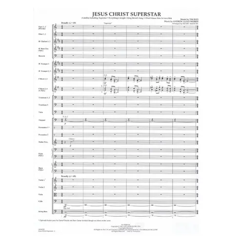 Jesus Christ Superstar (Medley) HL Full Orchestra - Regente + Parts