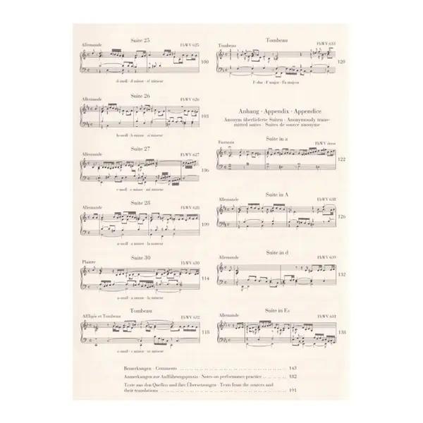Suites for Harpsichord