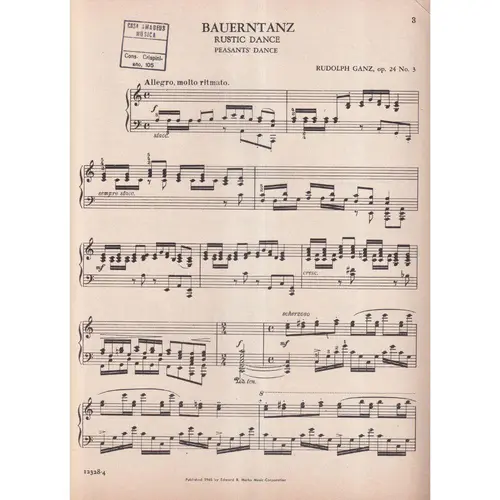Bauerntanz - Op.24 N.3  (Edição Antiga)