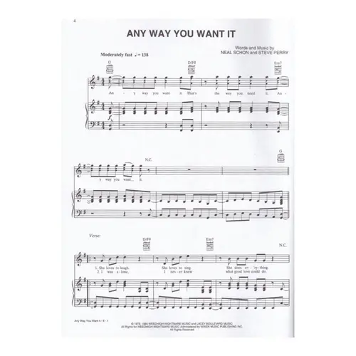 Journey: Piano Sheet Music Anthology