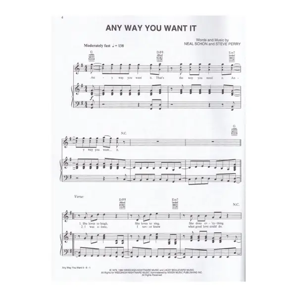 Journey: Piano Sheet Music Anthology