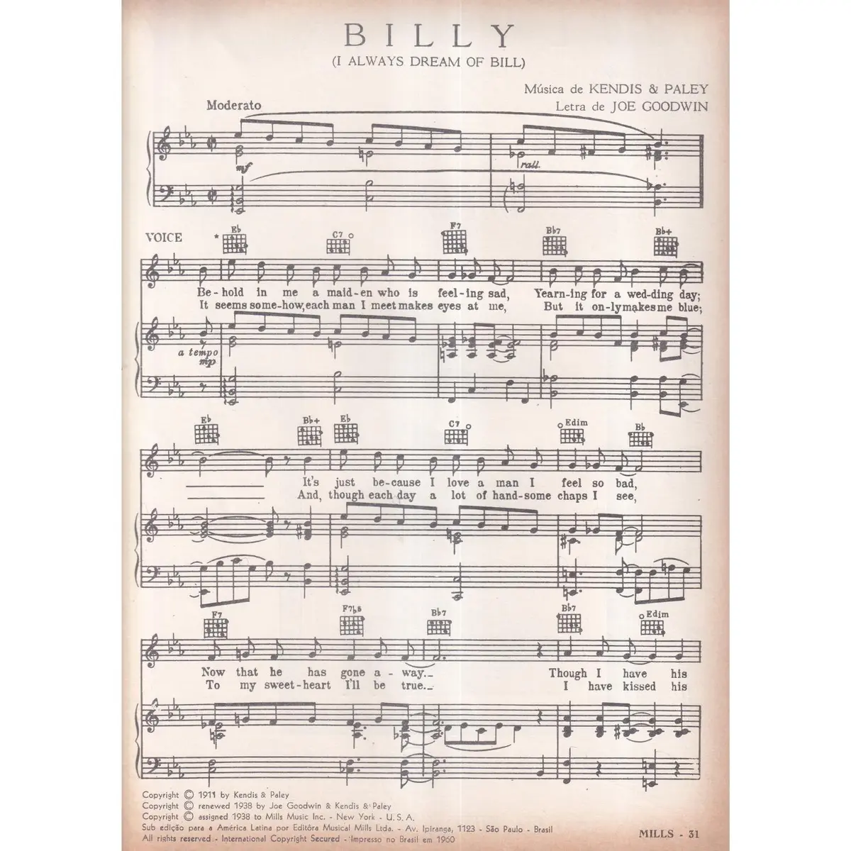 Billy (I Always Dream Of Bill)