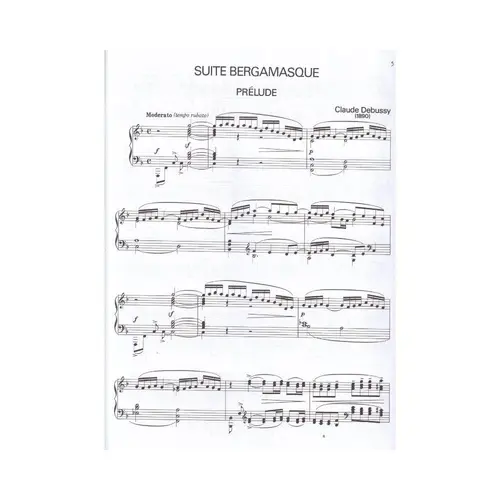 Suite Bergamasque  for the piano - Alfred Masterwork Edition