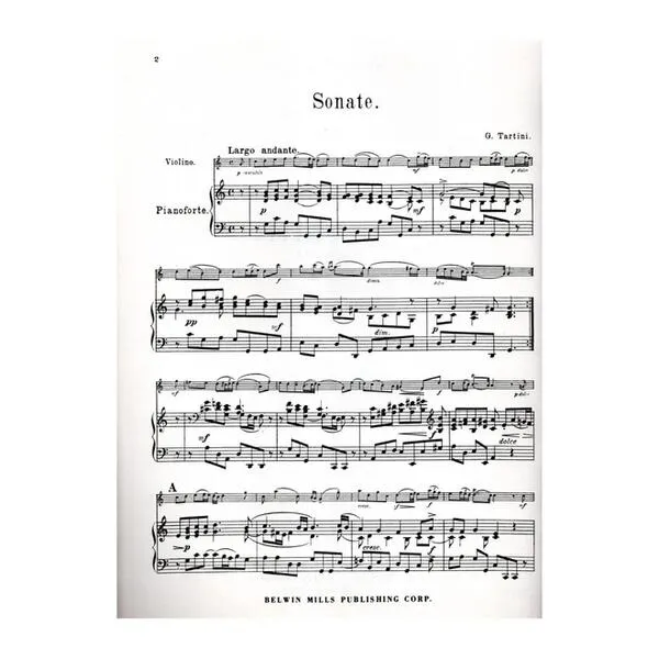 Two Sonatas in C major and D major for violin and piano