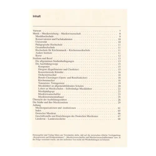 Musikstudium In Deutschland