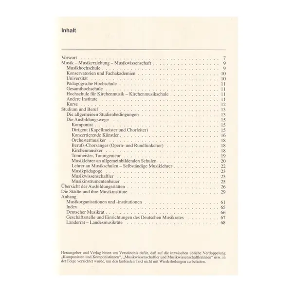Musikstudium In Deutschland