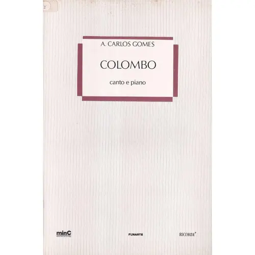 Colombo - Ópera Completa - Vocal Score