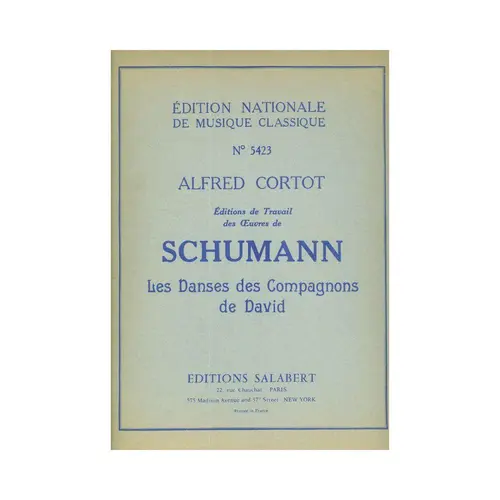 Les Danses Des Compagnons De David - Op.6 (Rev. Cortot)