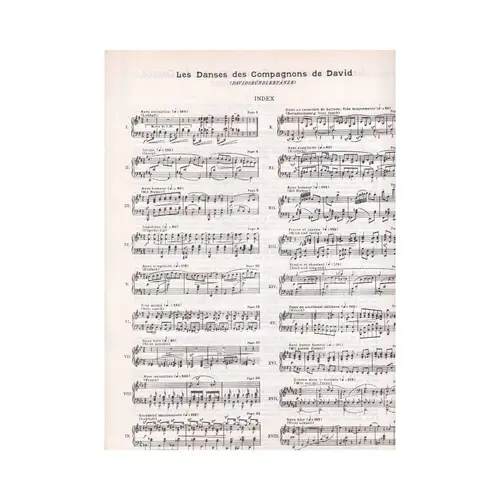 Les Danses Des Compagnons De David - Op.6 (Rev. Cortot)