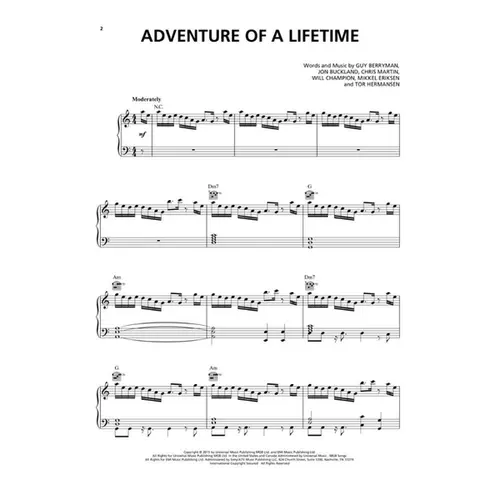 Coldplay Sheet Music Collection