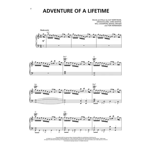Coldplay Sheet Music Collection