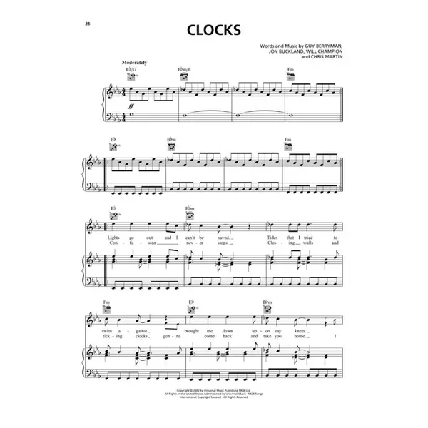 Coldplay Sheet Music Collection