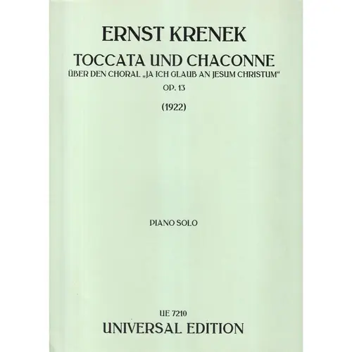 Toccata Und Chaconne-Op.13