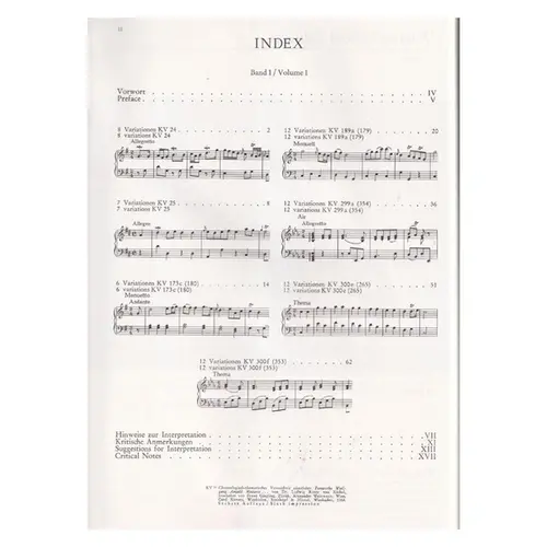 Variationen Fur Klavier - Vol.1
