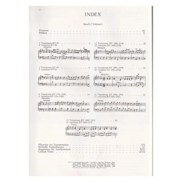 Variationen Fur Klavier - Vol.1