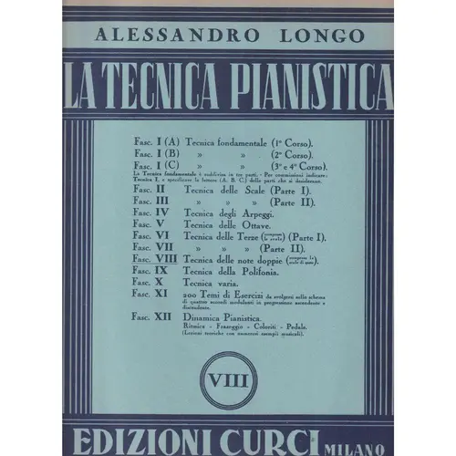 La Tecnica Pianistica - Vol.08 - Tecnia delle note doppie