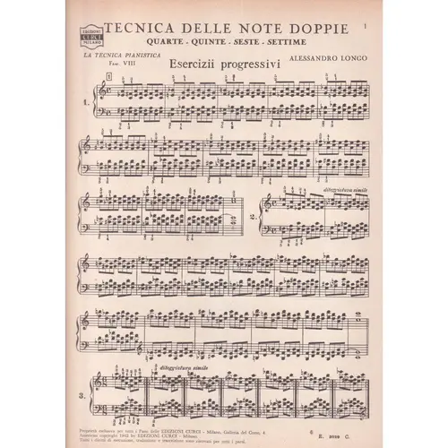 La Tecnica Pianistica - Vol.08 - Tecnia delle note doppie
