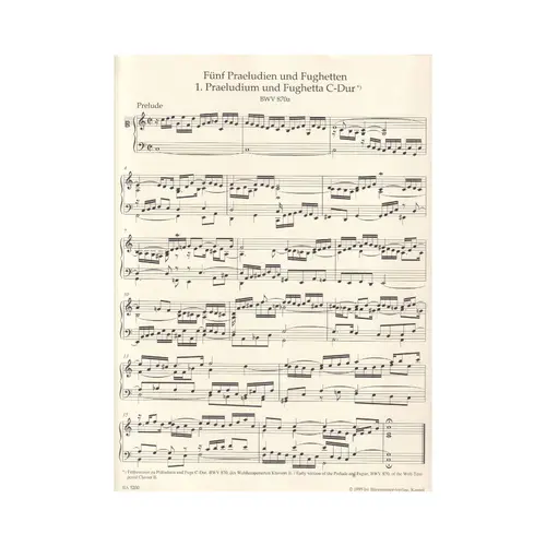 Preludes And Fughettas Composed In Conjunction With The Well-Tempered Clavier Ii