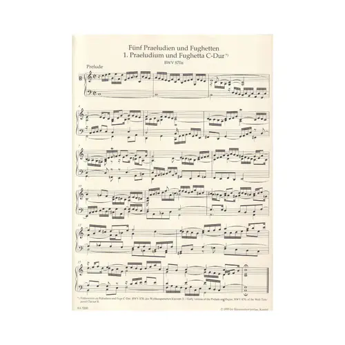 Preludes And Fughettas Composed In Conjunction With The Well-Tempered Clavier Ii