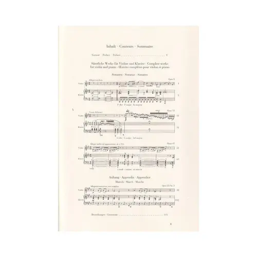 Complete Works for Violin and Piano