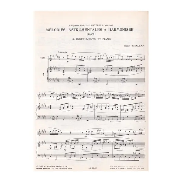 Mélodies instrumentales a harmoniser n.06 - Mozart