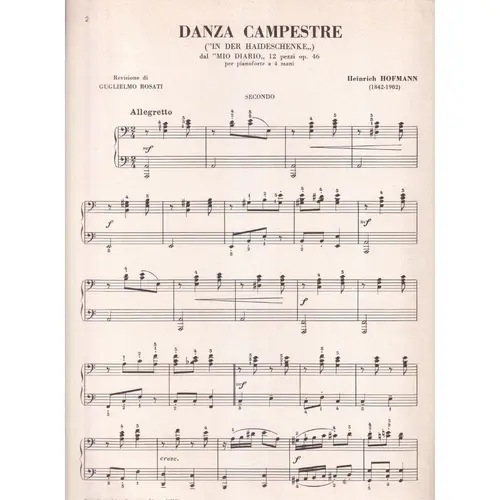 Danza Campestre para piano a 4 maos