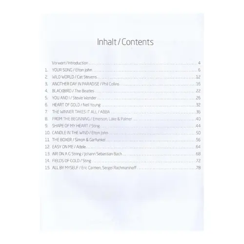 Song Classics for Solo Guitar
