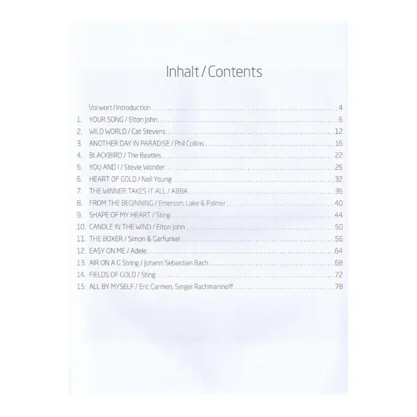 Song Classics for Solo Guitar