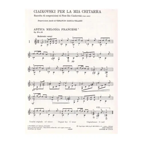 Ciaikovski Per La Mia Chitarra