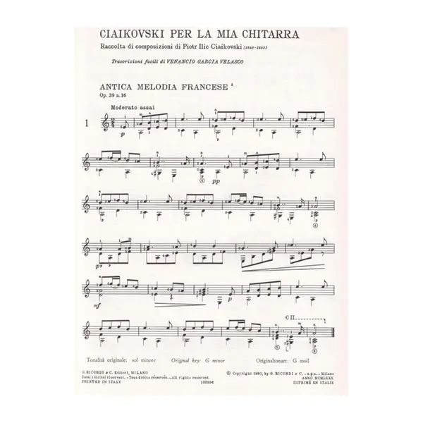 Ciaikovski Per La Mia Chitarra