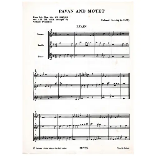 Pavan and Motet