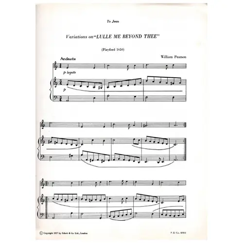 Variations on Lulle me Beyond Thee