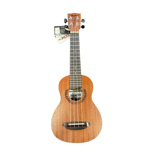 Ukulele Soprano Acústico Akahai AK-21 Tatoo Natural + CAPA