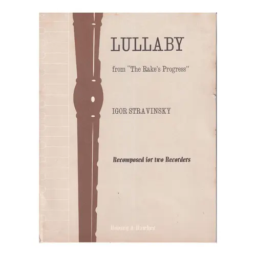 Lullaby from The Rake's Progress for two recorders