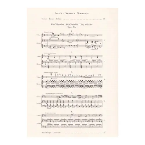 Five Melodies op. 35a