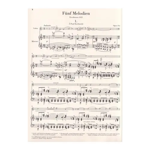 Five Melodies op. 35a