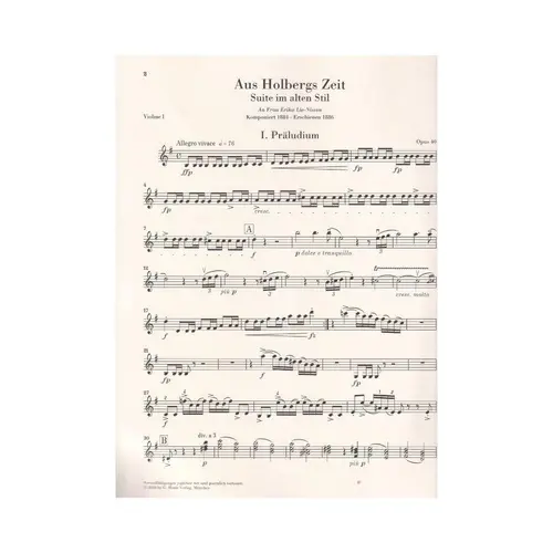 From Holberg's time Op. 40 - strings set