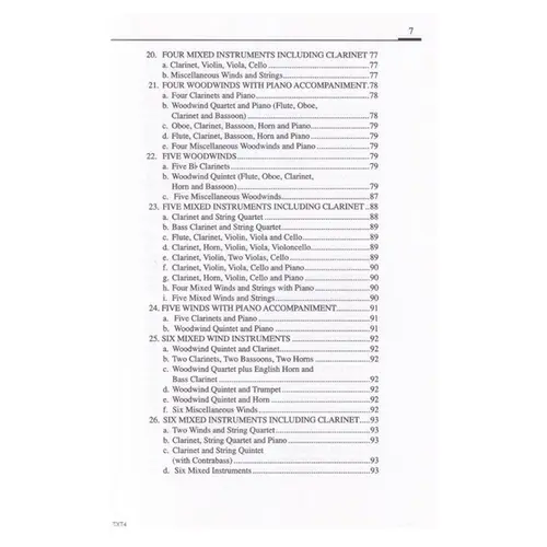Repertory of the Clarinet