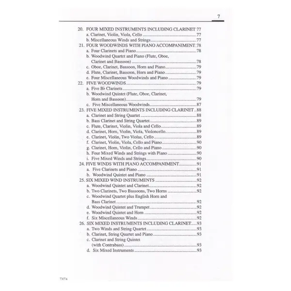 Repertory of the Clarinet