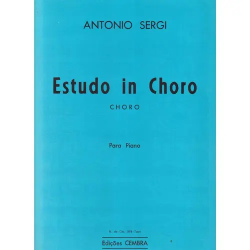 Estudo In Choro - Choro para piano