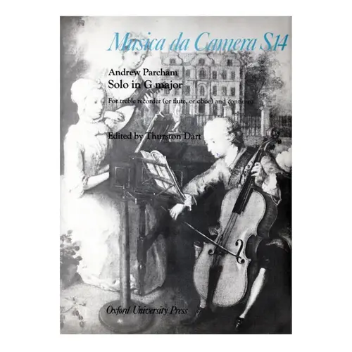 Solo for treble recorder (or flute , or oboe) and continuo (Musica da Camera S14)
