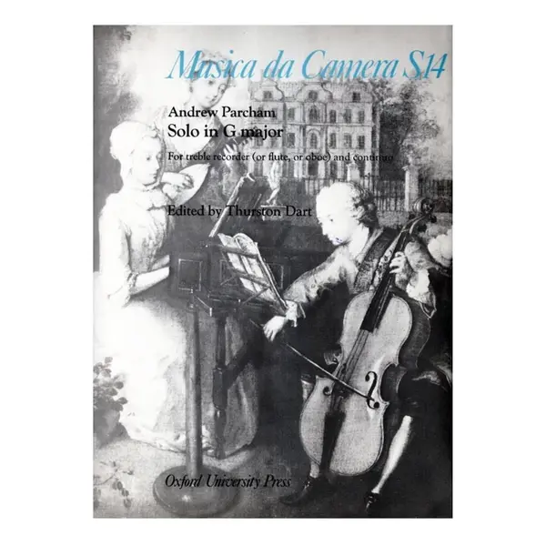 Solo for treble recorder (or flute , or oboe) and continuo (Musica da Camera S14)