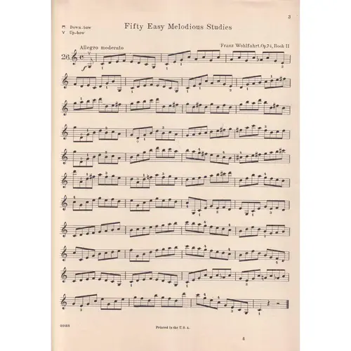 50 Easy Melodious Studies, Op. 74 – Book 2