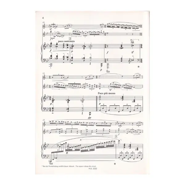 Trio Fur Klarinette, Violine Und Piano - Sik 2230 - Partes