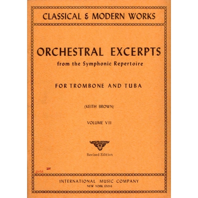 Excertos Orquestrais para Trombone e Tuba Vol. 07 Orchestral Excerpts
