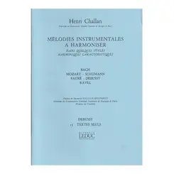 Mélodies instrumentales a harmoniser n.13 -  Debussy - textes seuls