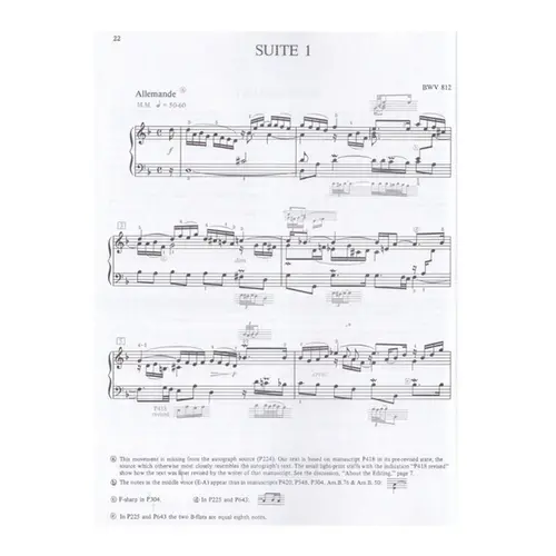J. S. Bach: French Suites - Alfred Masterwork Editons