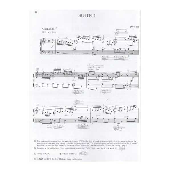 J. S. Bach: French Suites - Alfred Masterwork Editons