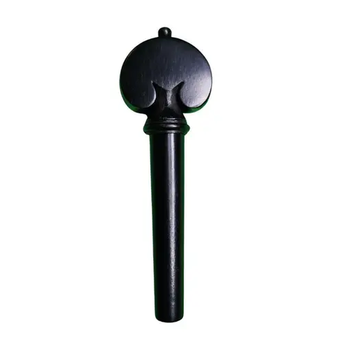 Cravelha para violino 4/4 ébano coração com pino preto LM (jogo 4 unidades)